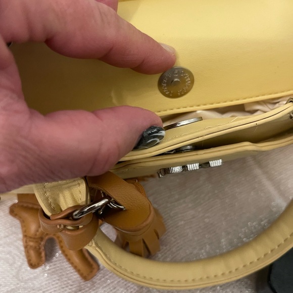 Steve Madden Yellow Satchel with Horse Charm - Picture 6 of 8